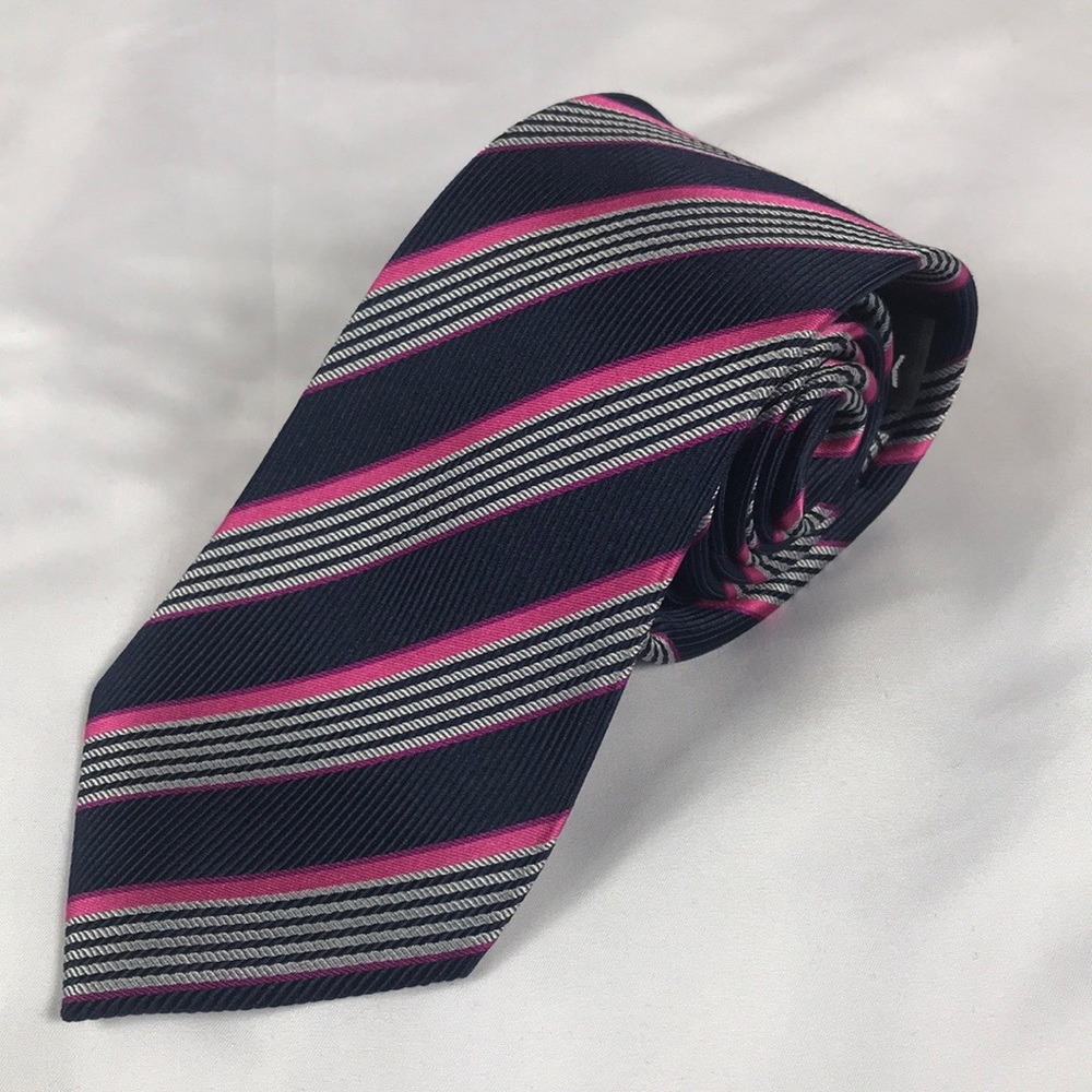 Yves Saint Laurent striped silk tie